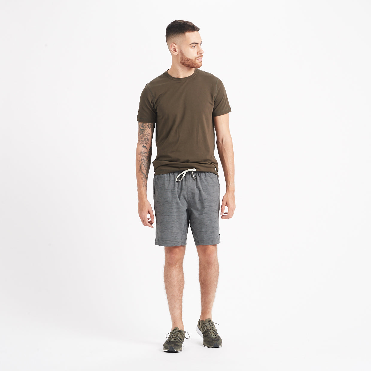 Kore Short Lined 7" | Charcoal Space Dye