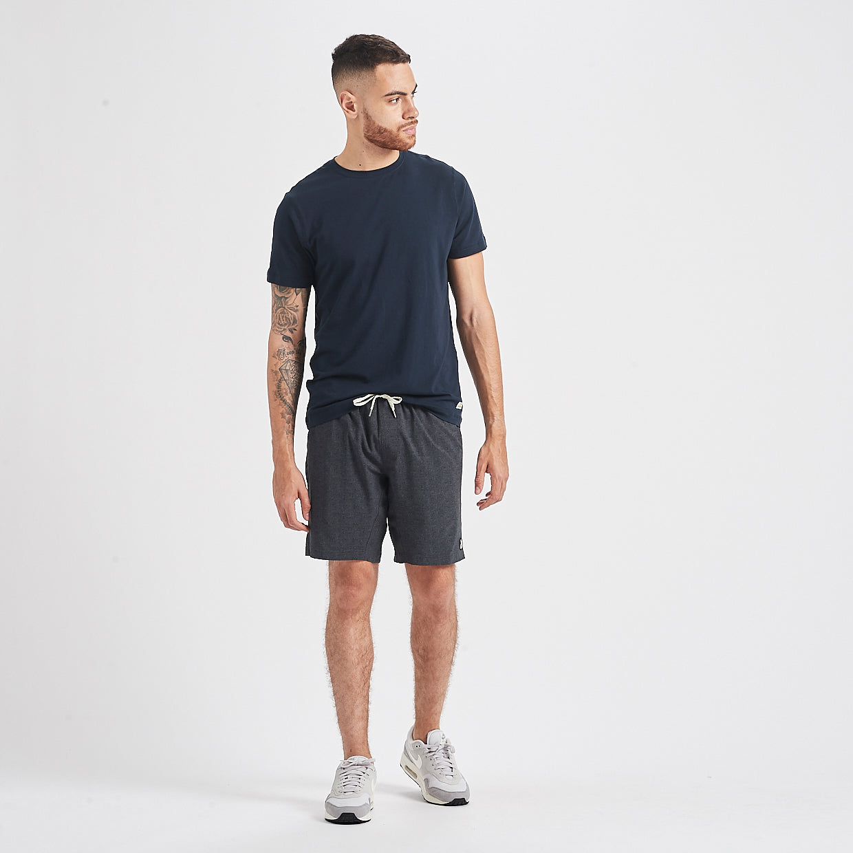 Kore Short | Charcoal Twill Texture