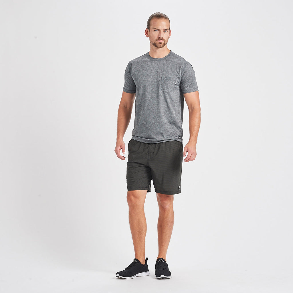 Kore Short | Evergreen Black Stripe