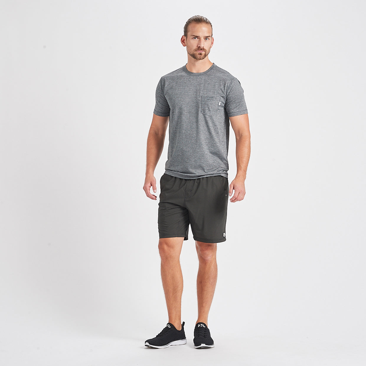Kore Short | Evergreen Black Stripe