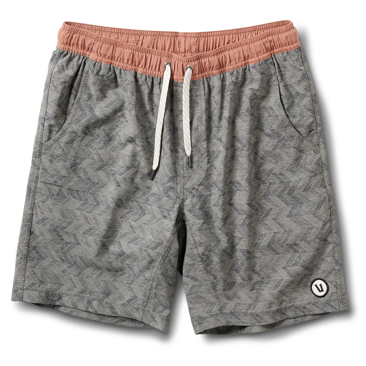 Kore Short Lined 7" | Grey Herringbone