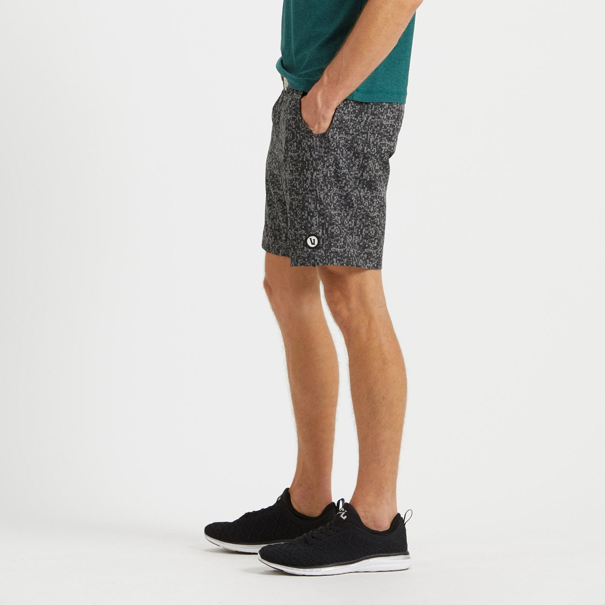 Kore Short Lined 7" | Grey Linen Texture Digital