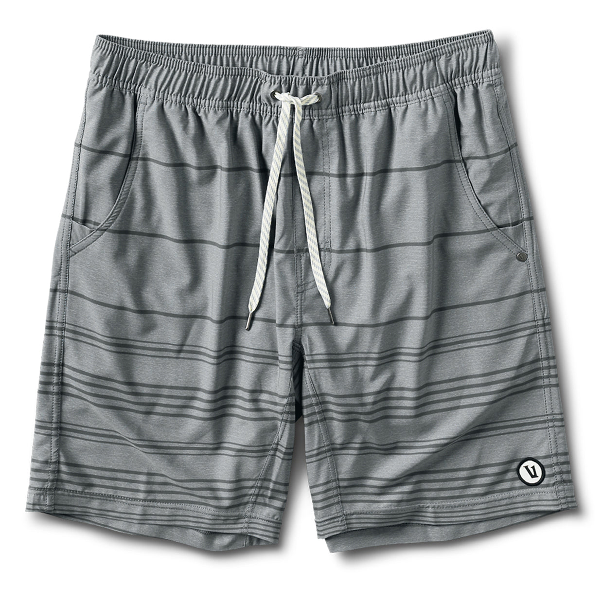 Kore Short | Grey Linen Stripe