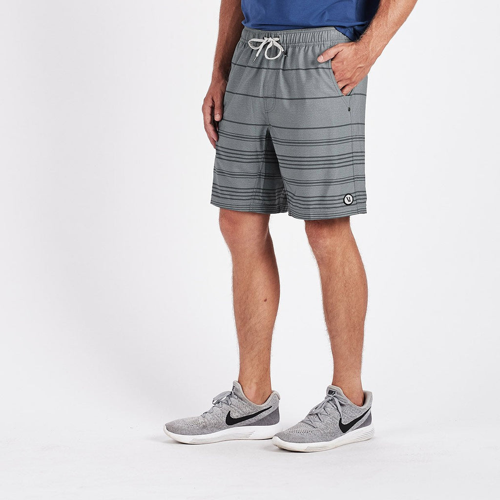 Kore Short | Grey Linen Stripe