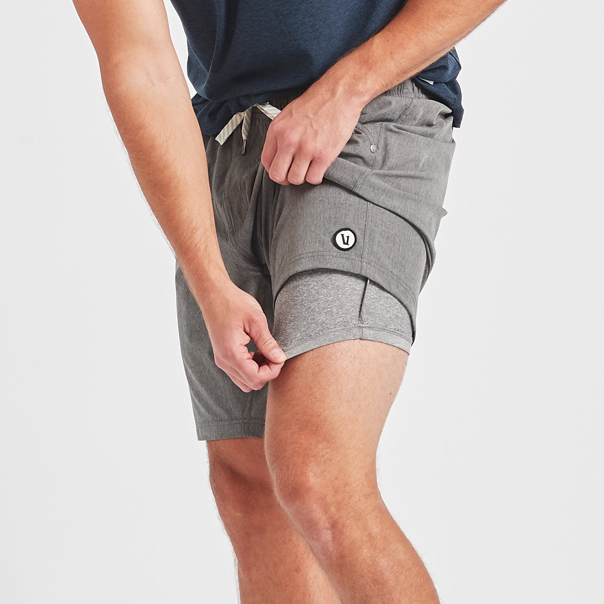 Kore Short | Grey Linen Texture