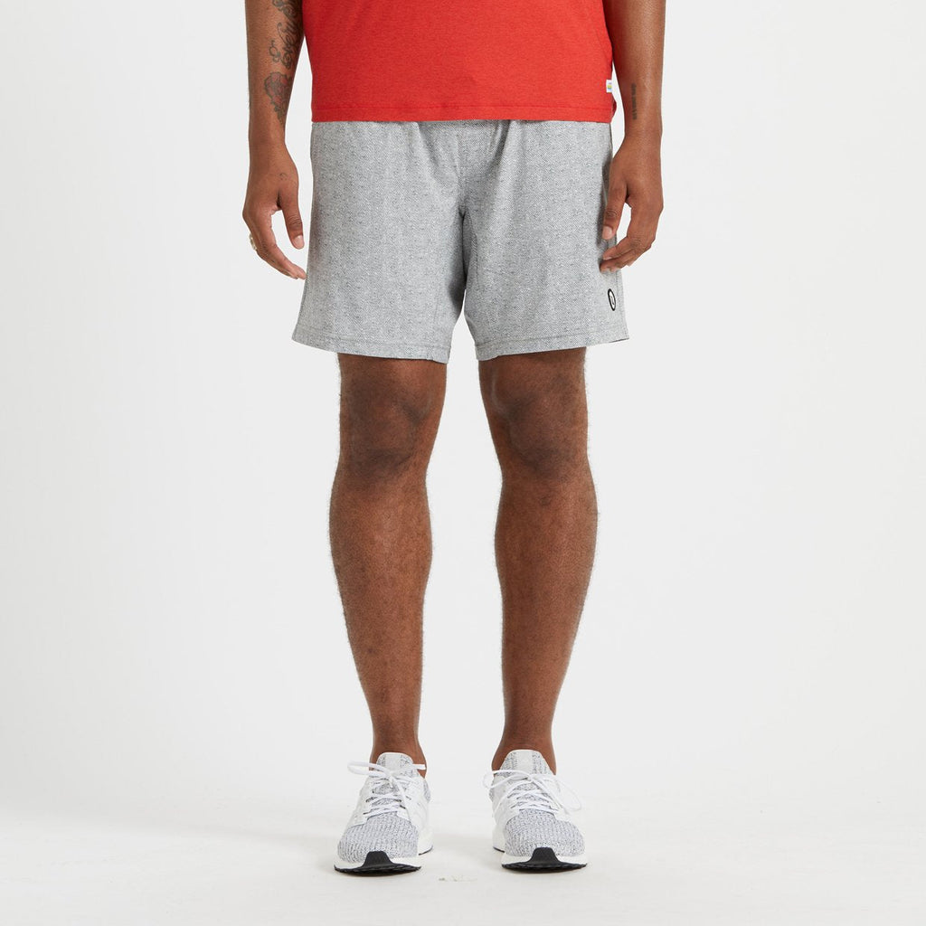 Kore Short Lined 7" | Grey Twill Texture