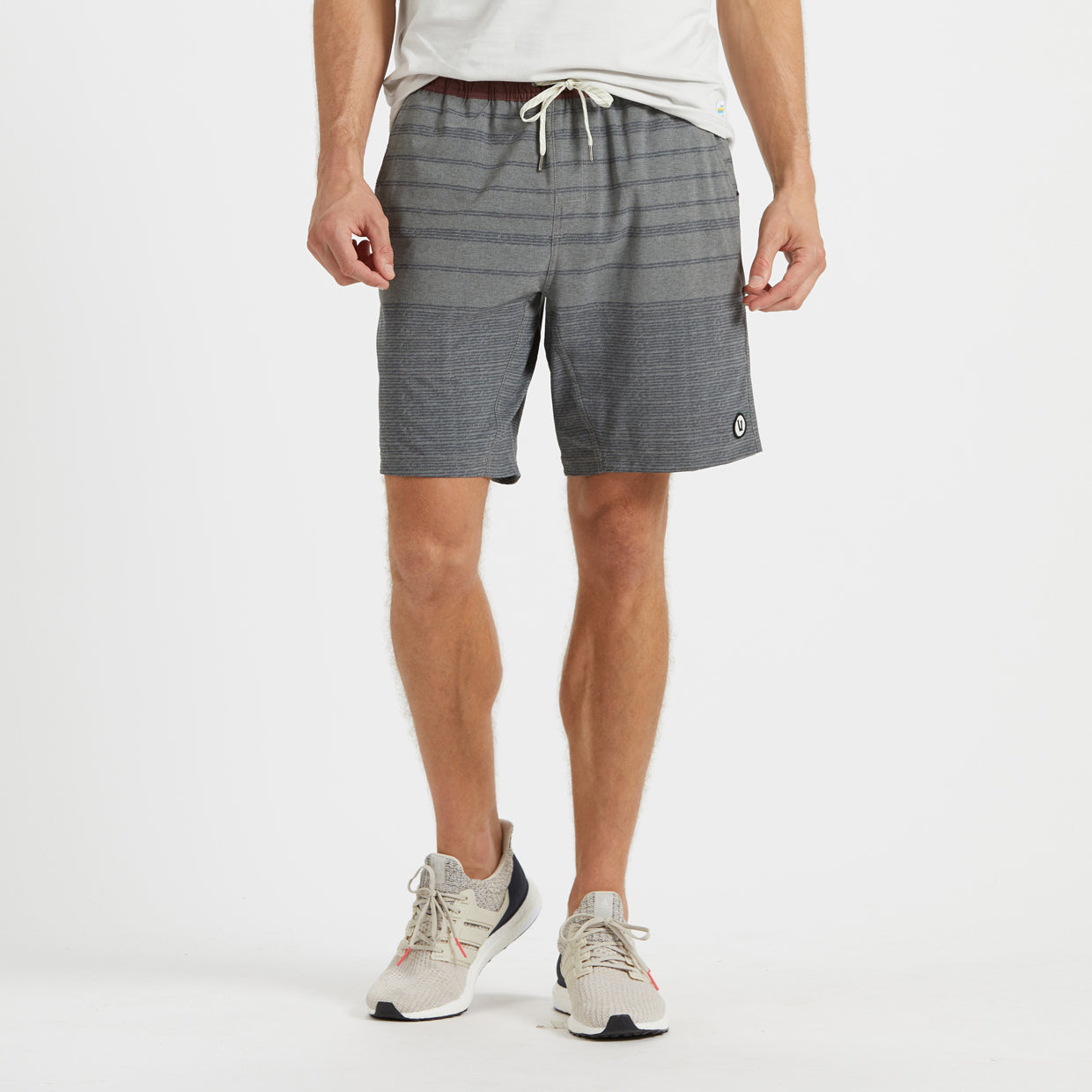 Kore Short Lined 7" | Grey Varied Stripe