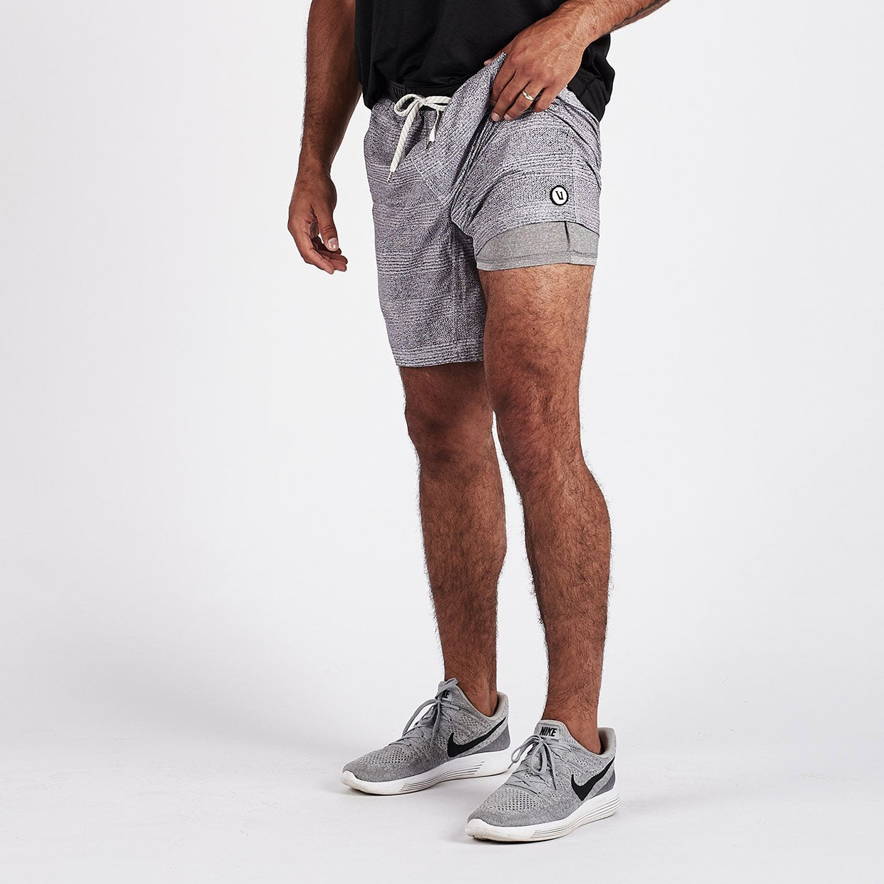 Kore Short | Grey Weave Texture