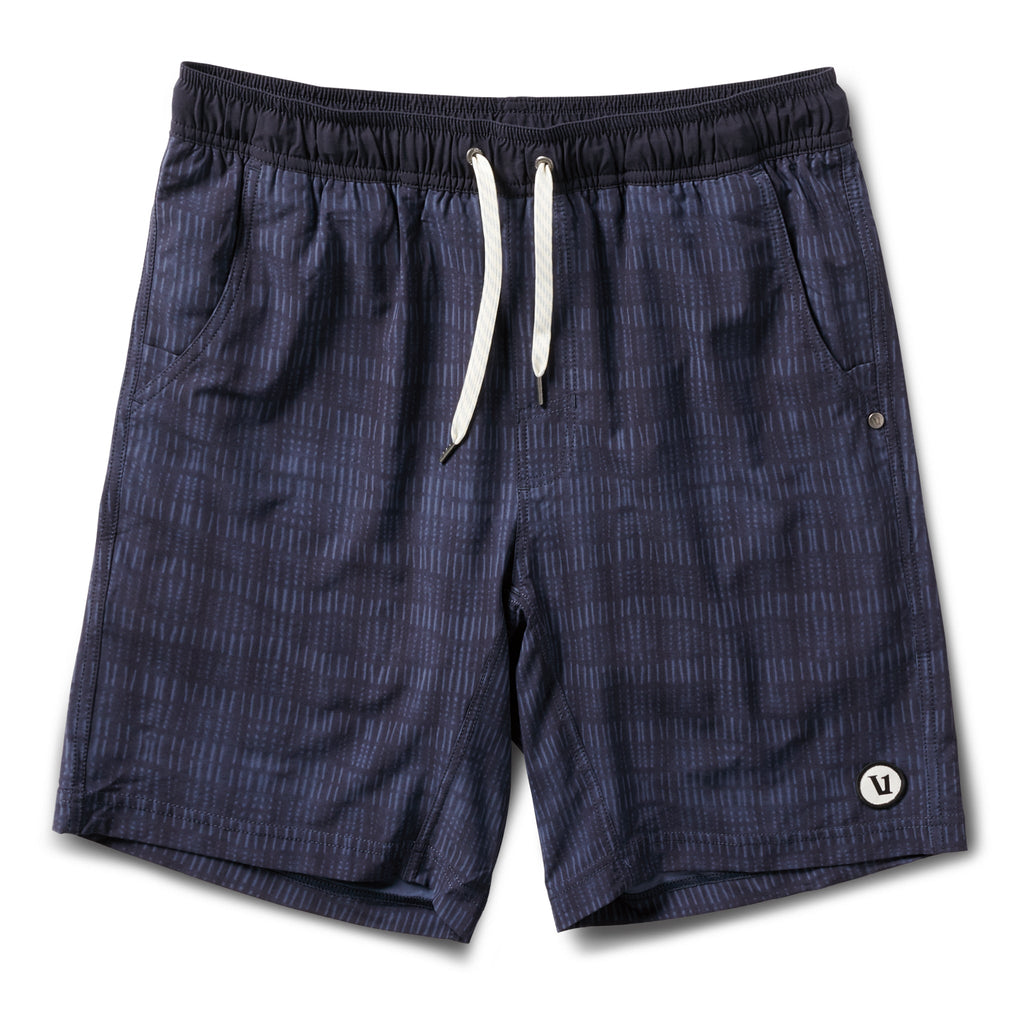 Kore Short Lined 7" | Ink Shibori Grid