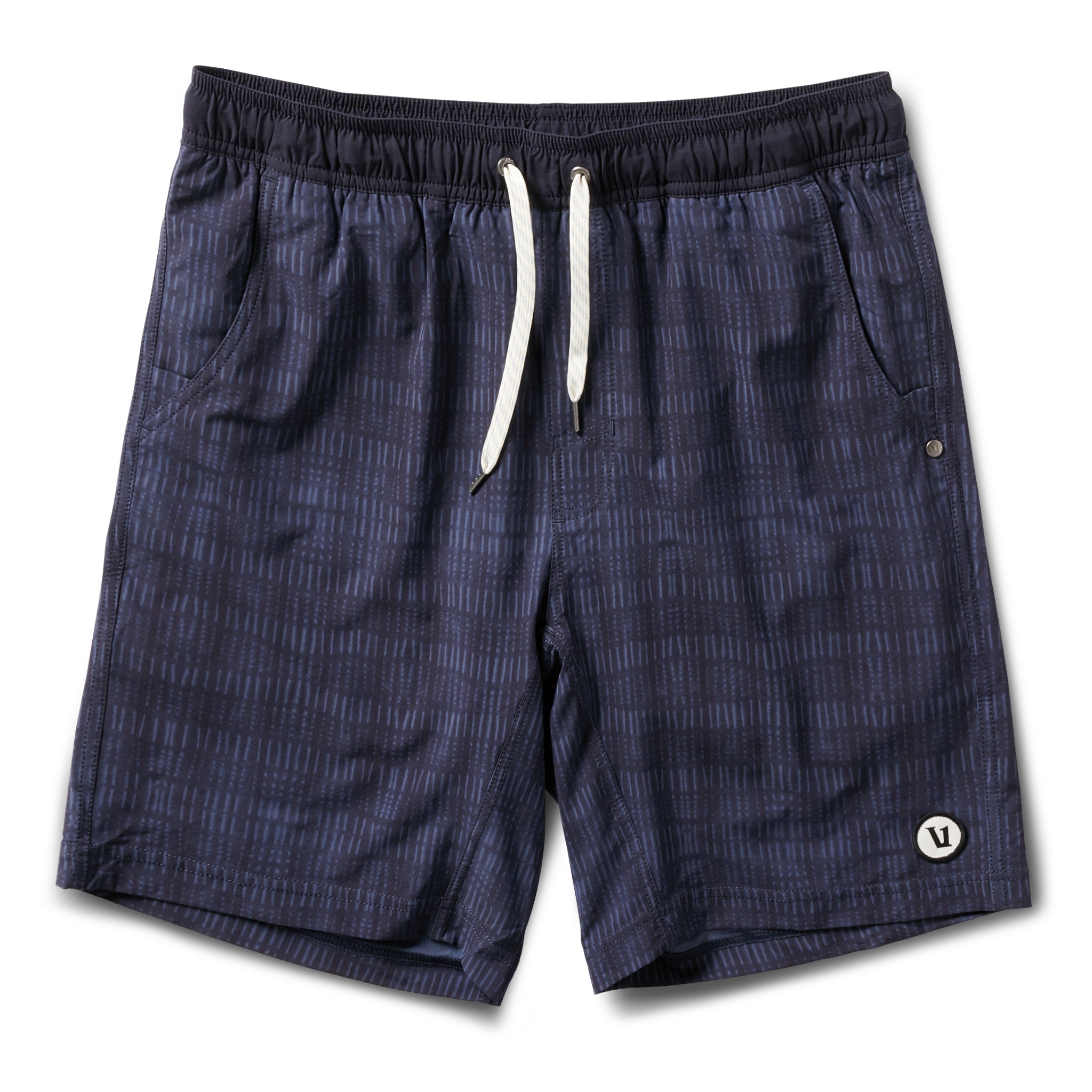 Kore Short Lined 7" | Ink Shibori Grid