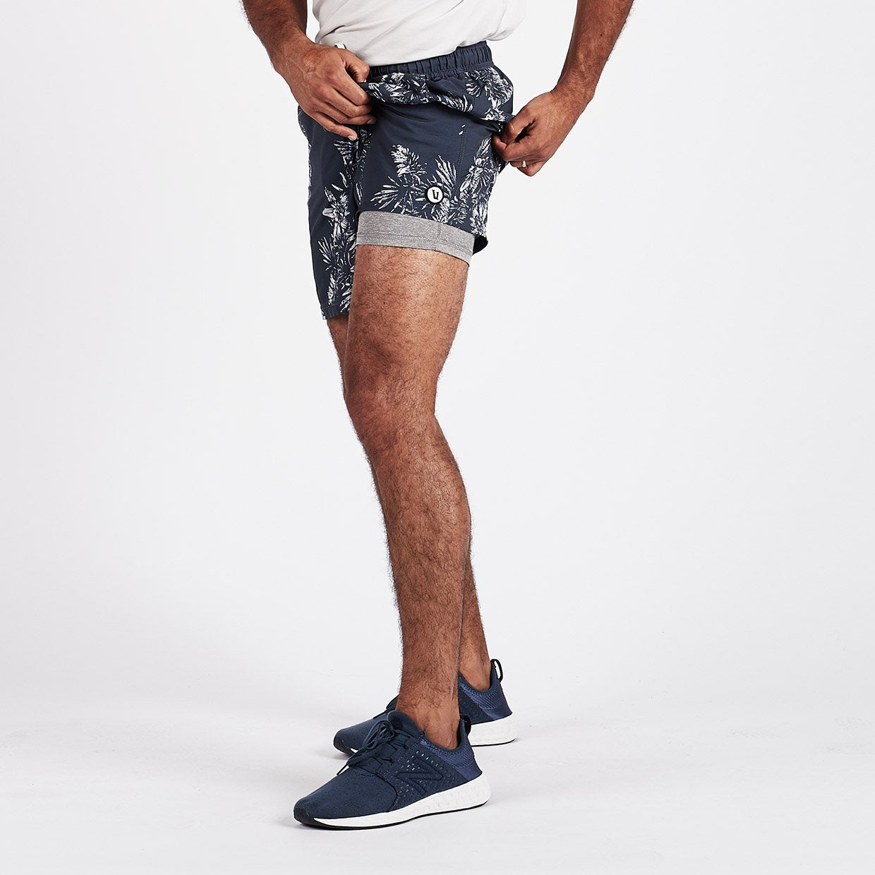 Kore Short Lined 7" | Navy Vintage Floral