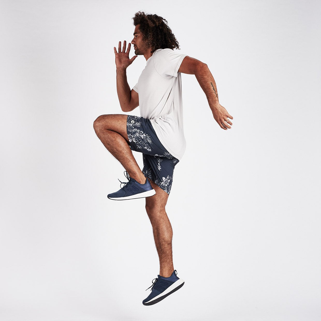 Kore Short Lined 7" | Navy Vintage Floral