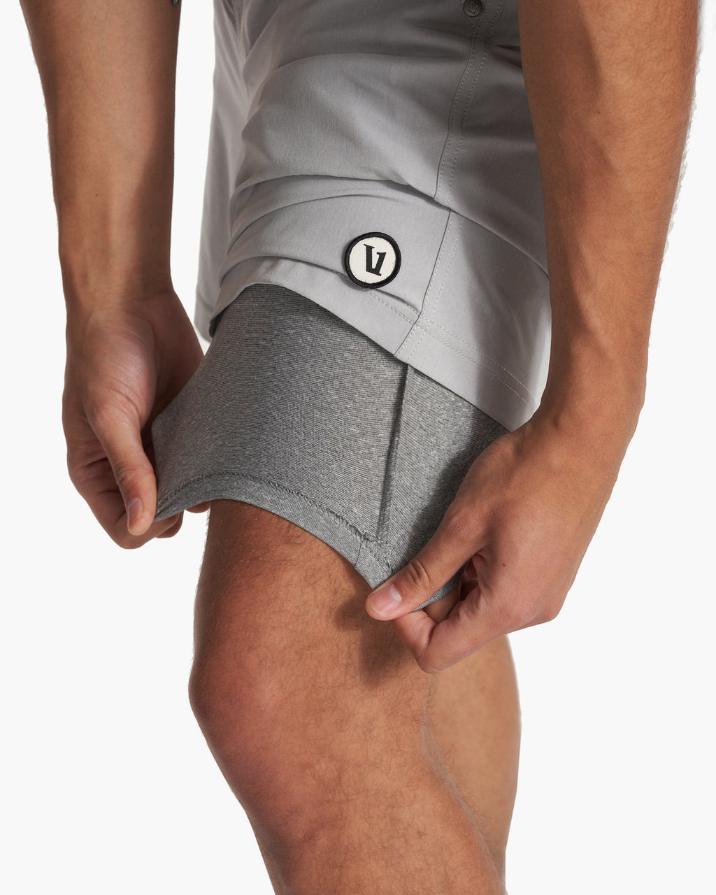 Kore Short Lined 7" | Platinum Linen Texture