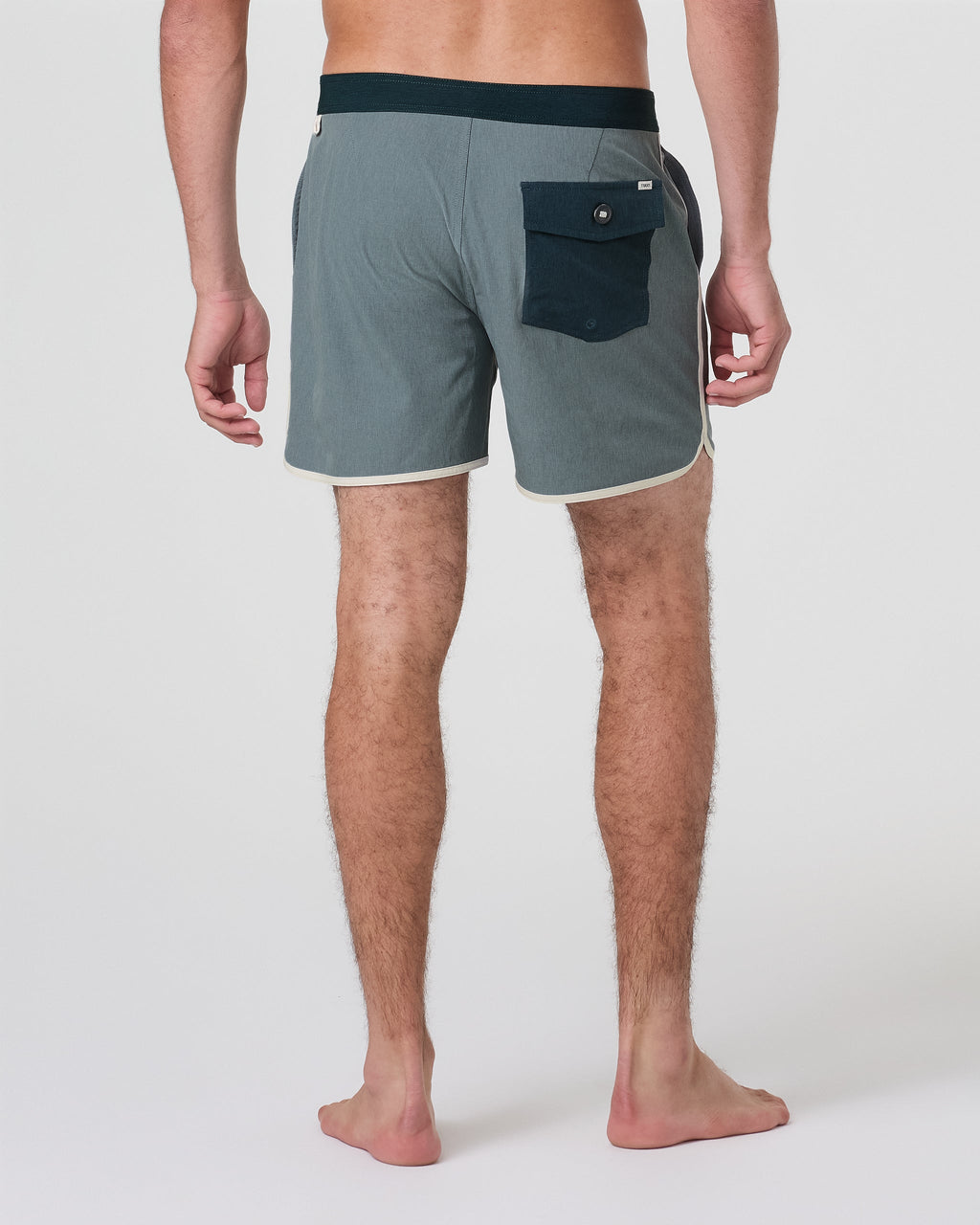 Cruise Boardshort 5" | Dusty Blue Linen Texture