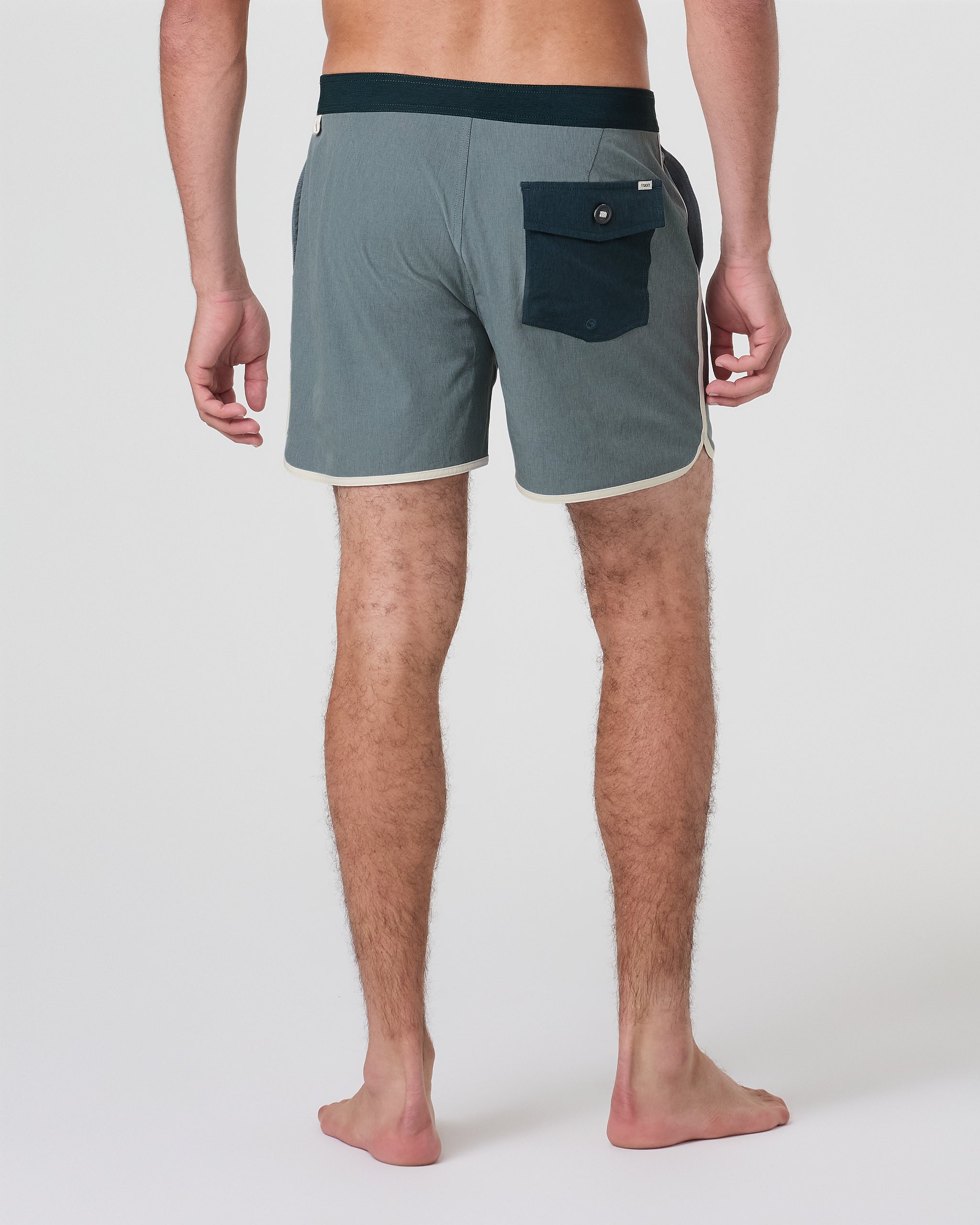 Cruise Boardshort 5" | Dusty Blue Linen Texture