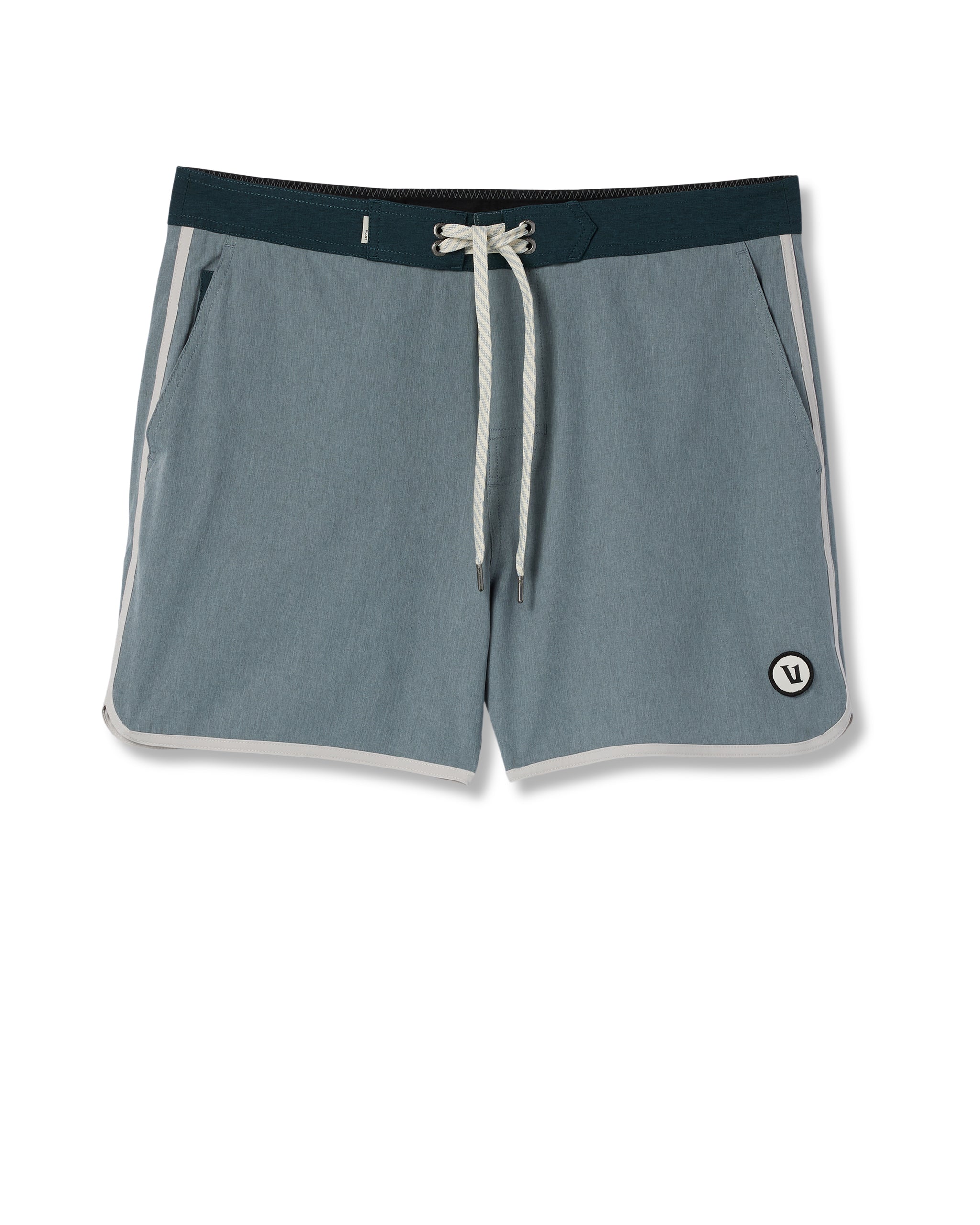 Cruise Boardshort 5" | Dusty Blue Linen Texture