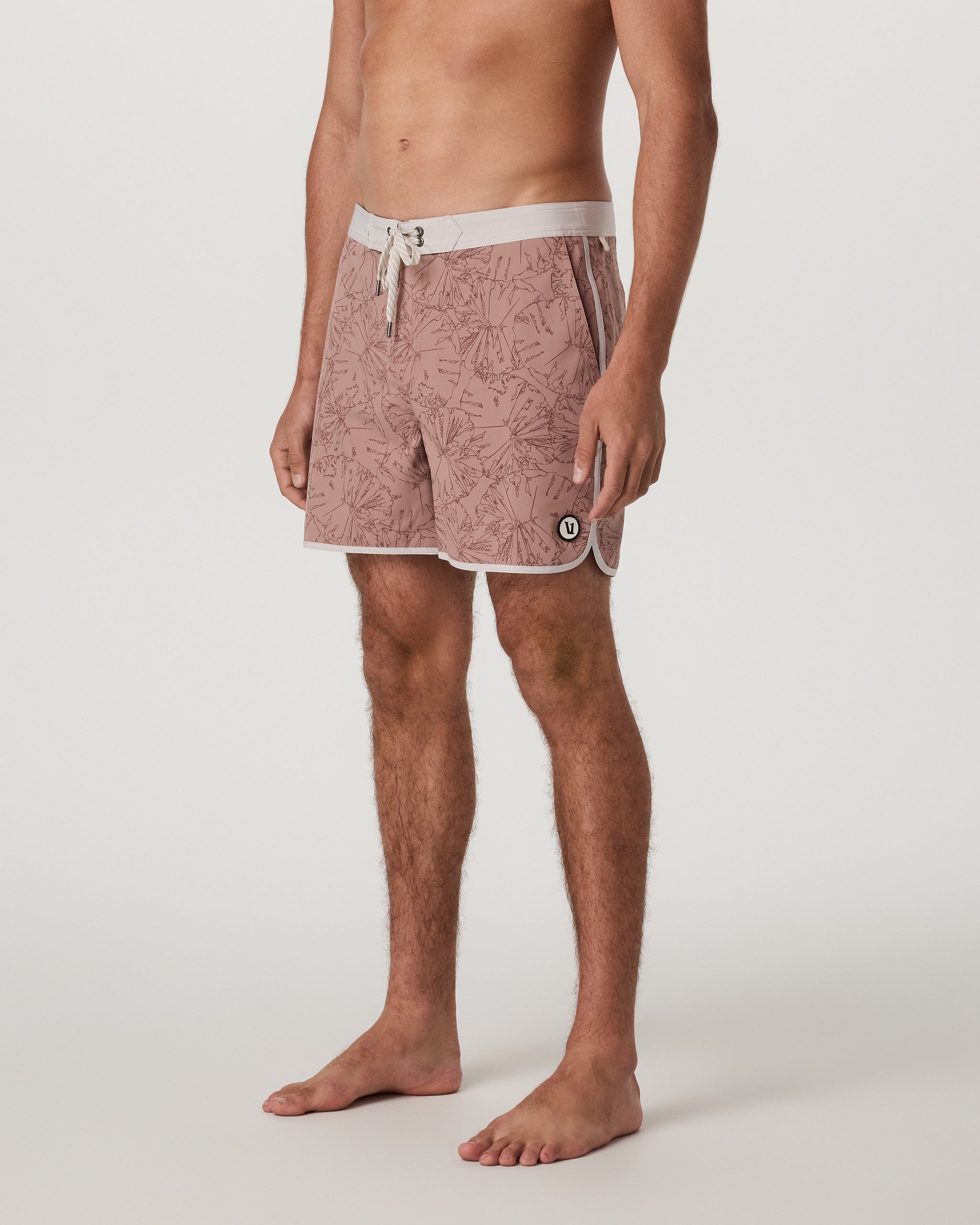 Cruise Boardshort 5" | Zion Rose Water Lily