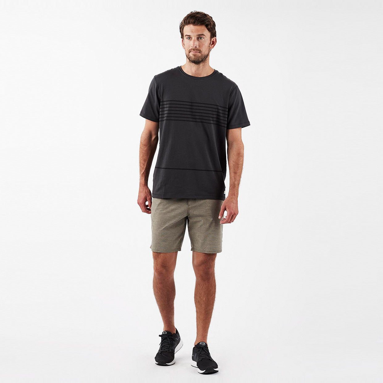 Maldive Short | Olive Textured Stripe