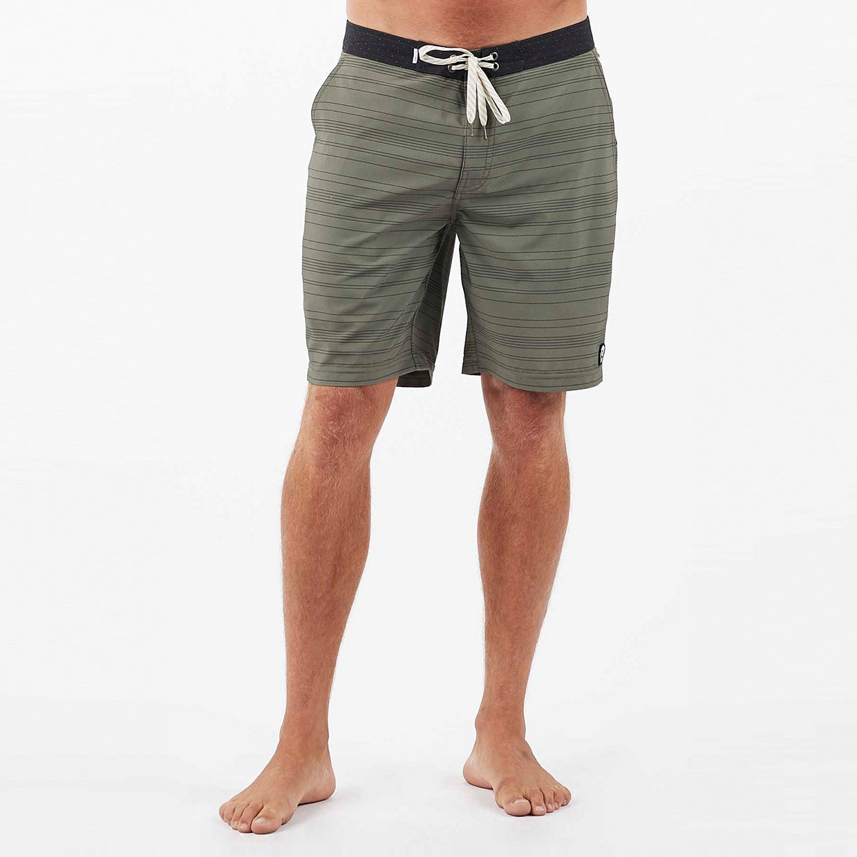 Equator Boardshort | Army Micro Stripe