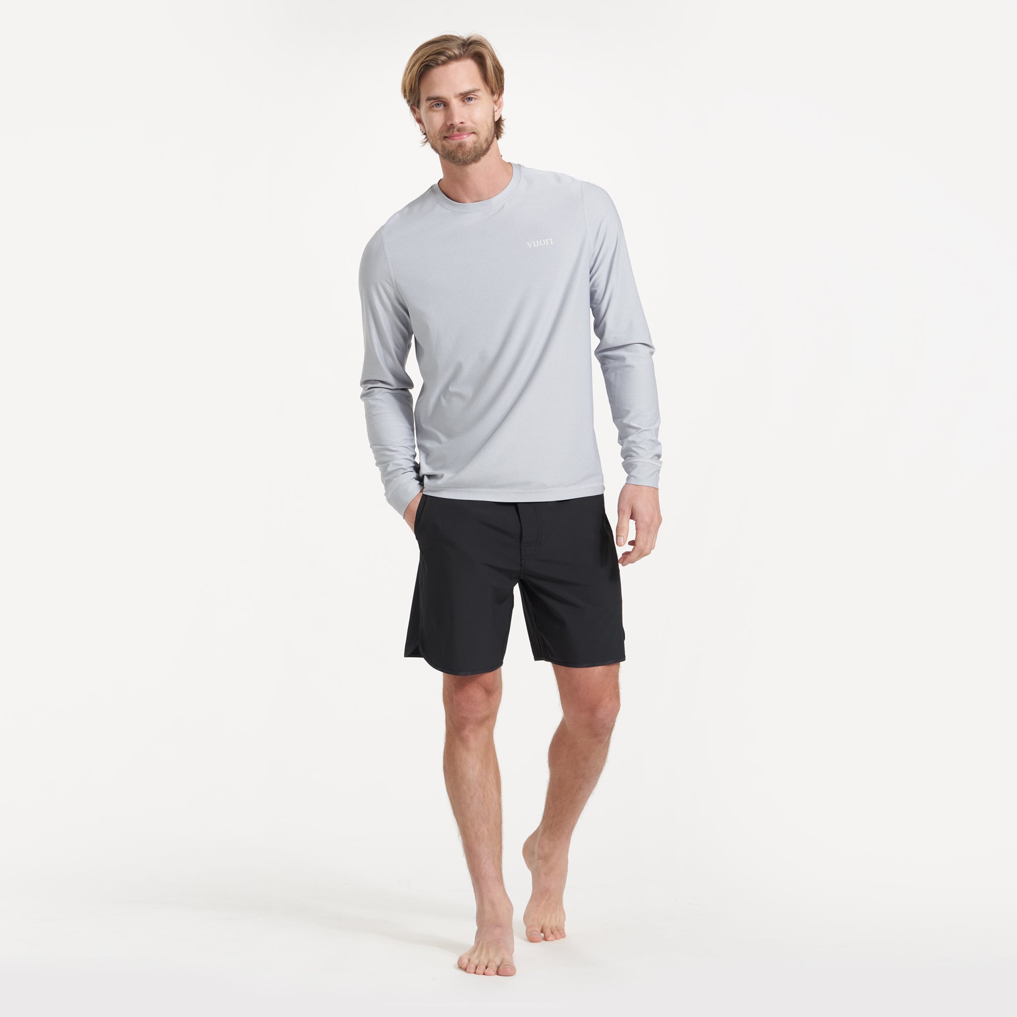 Long-Sleeve Uluwatu 2.0 Water Tee | Platinum Heather
