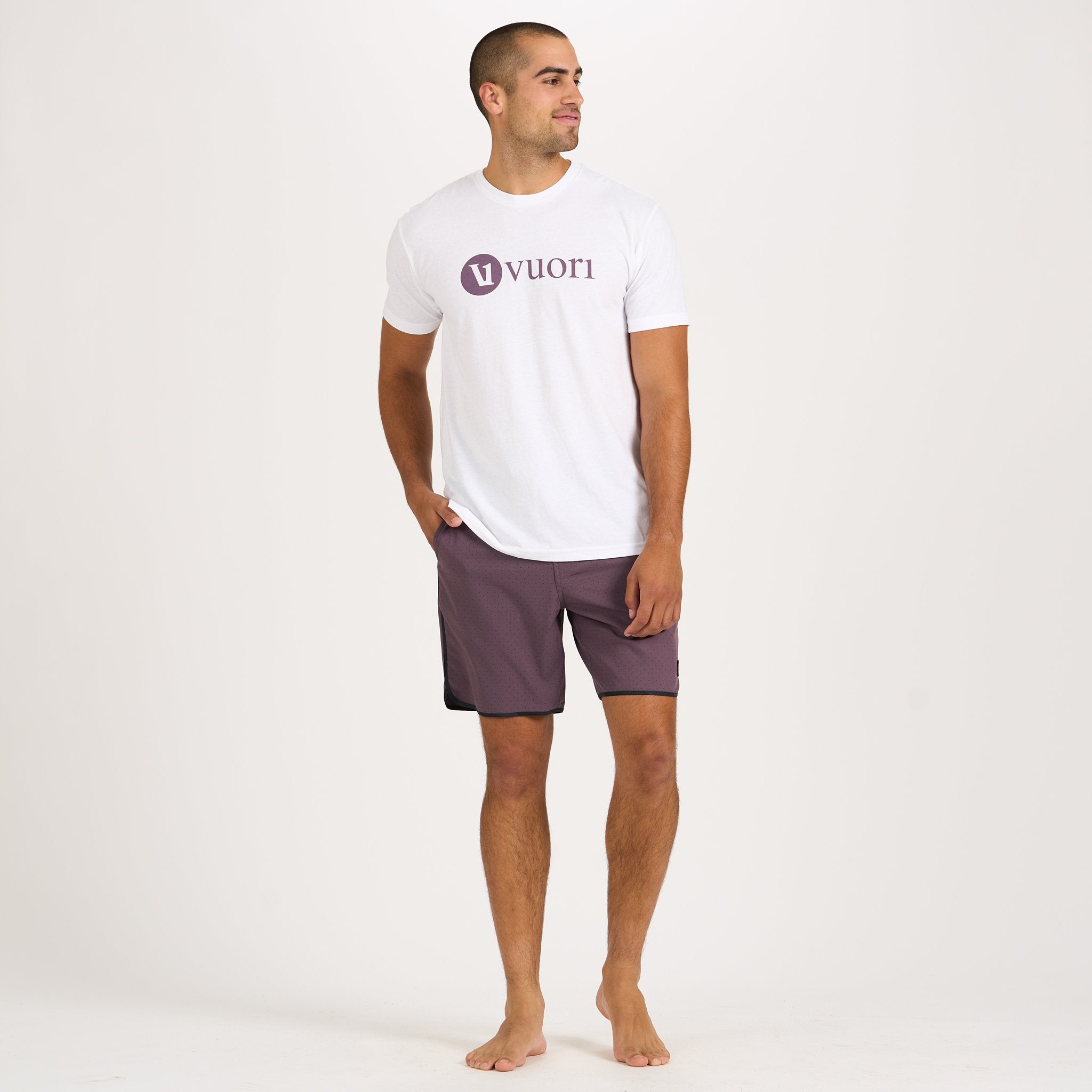 Cruise Boardshort | Smoked Plum Micro Dot