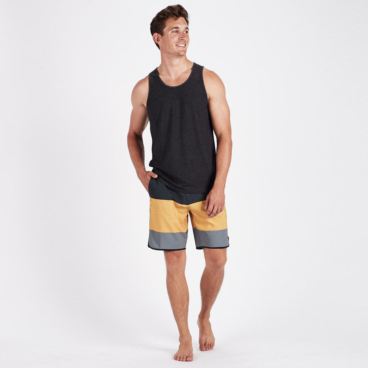 Cruise Boardshort | Saffron Wood Block