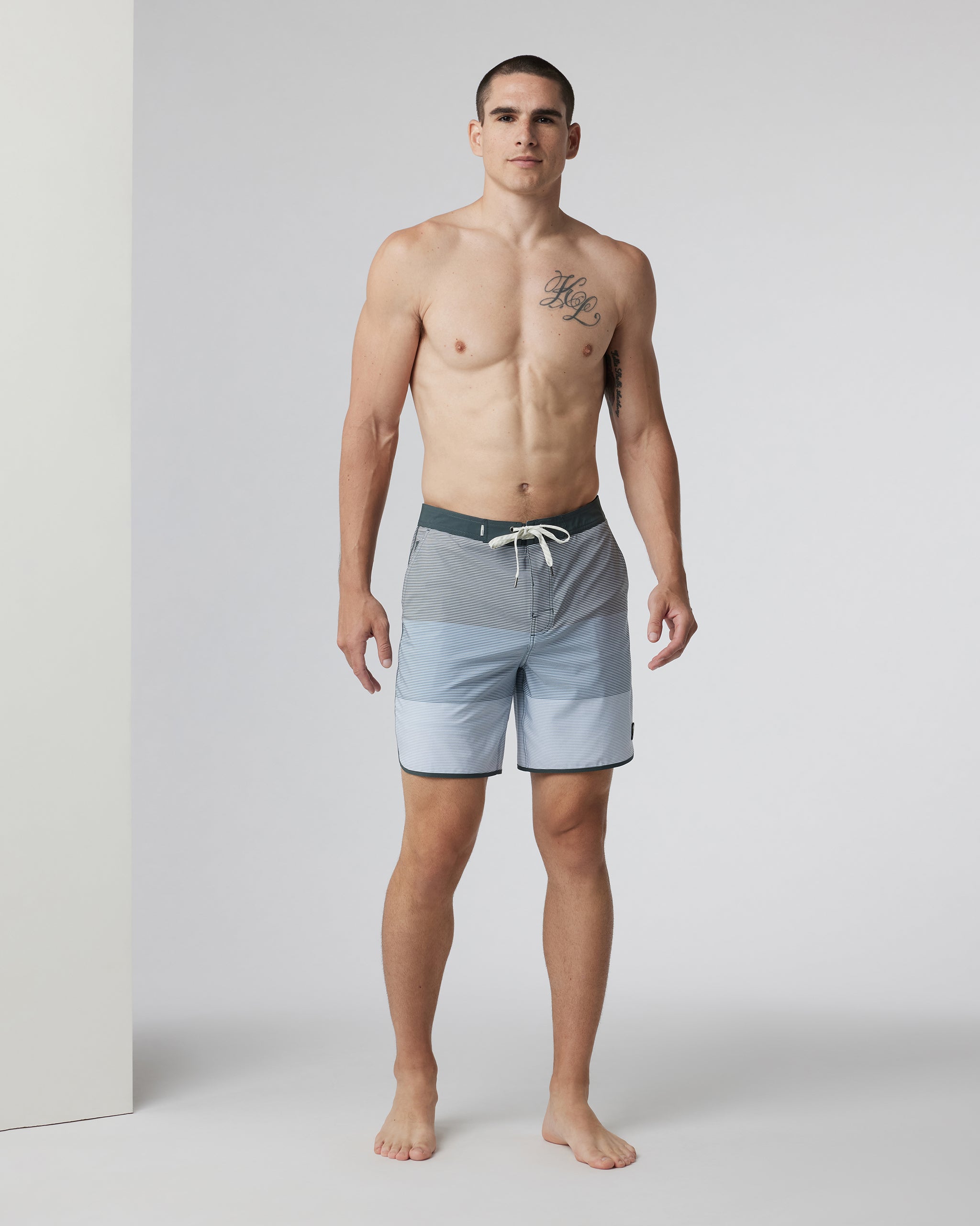 Cruise Boardshort | Smoked Beryl Wave Stripe