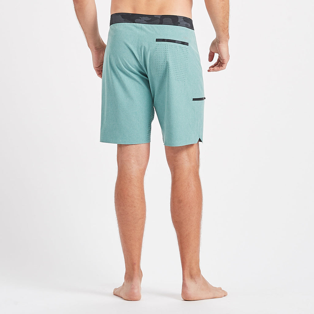 Sonic Seamless Boardshort | Aloe Linen Texture