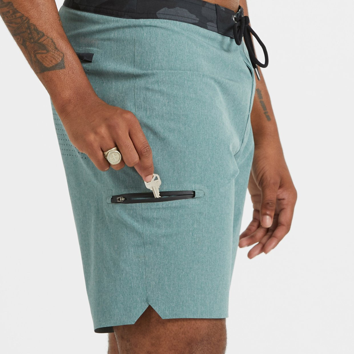 Sonic Seamless Boardshort | Palm Linen Texture