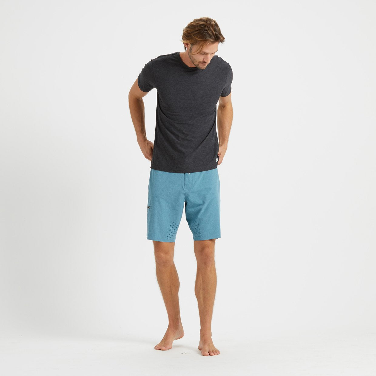 Sonic Seamless Boardshort | Sapphire Linen Texture