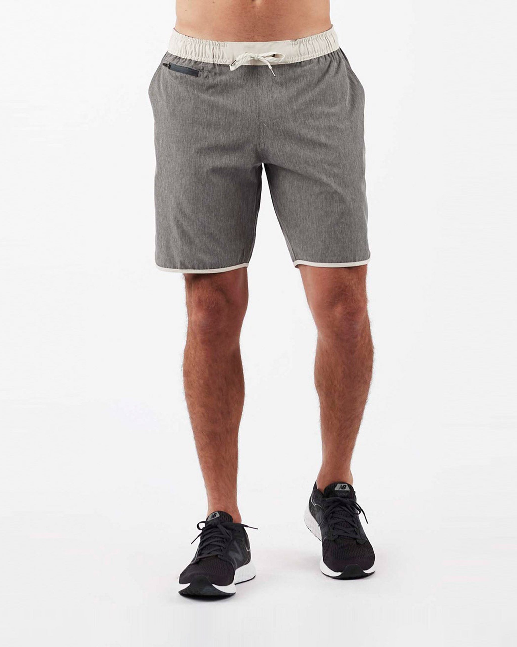 Banks Short | Grey Linen Texture