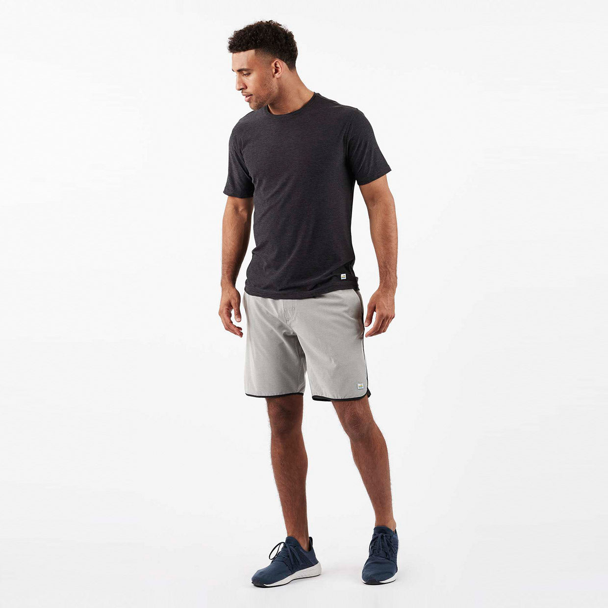 Banks Short | Engineered Grey Stripe