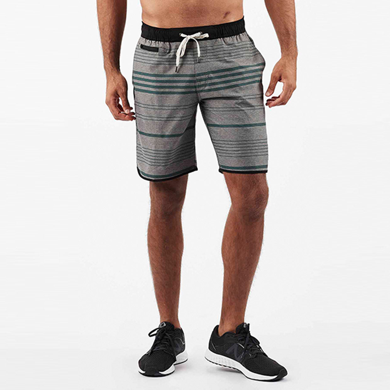 Banks Short | Grey Texture Canyon Stripe