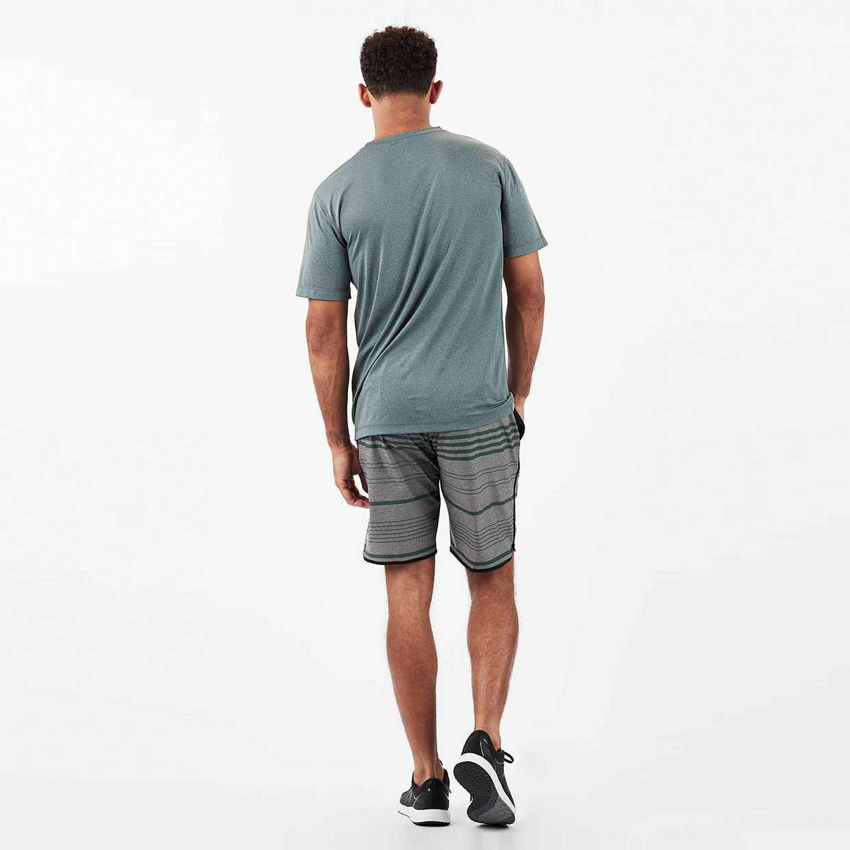 Banks Short | Grey Texture Canyon Stripe