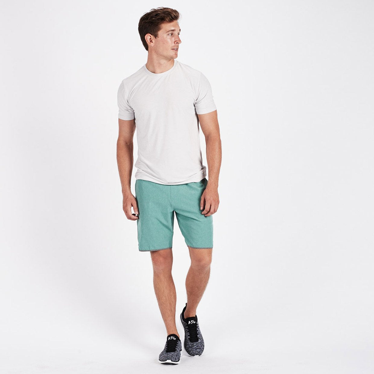 Banks Short | Aloe Linen Texture
