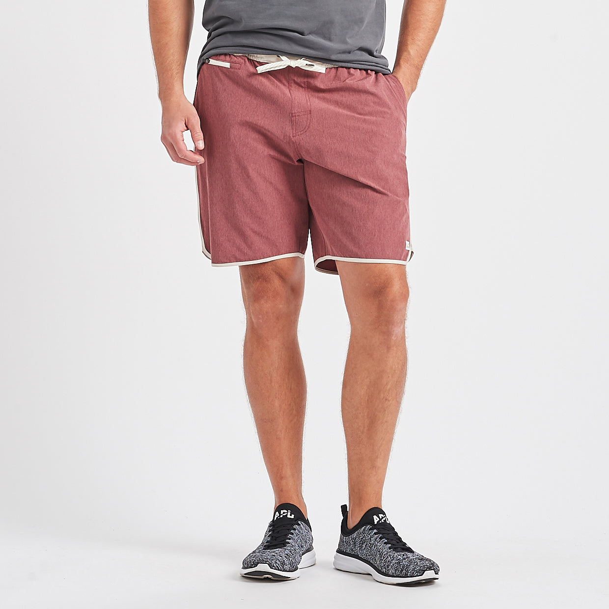 Banks Short | Amber Linen Texture