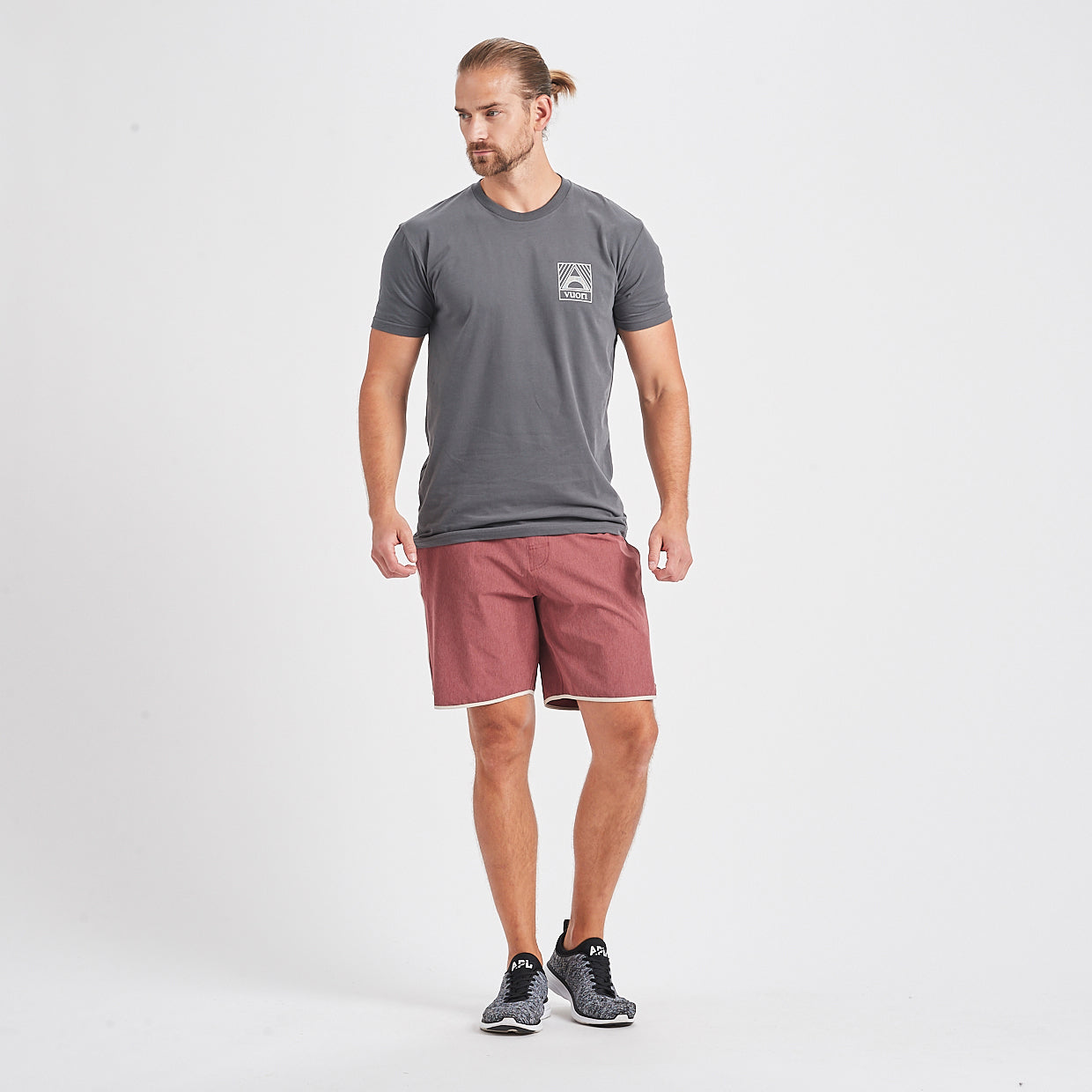 Banks Short | Amber Linen Texture