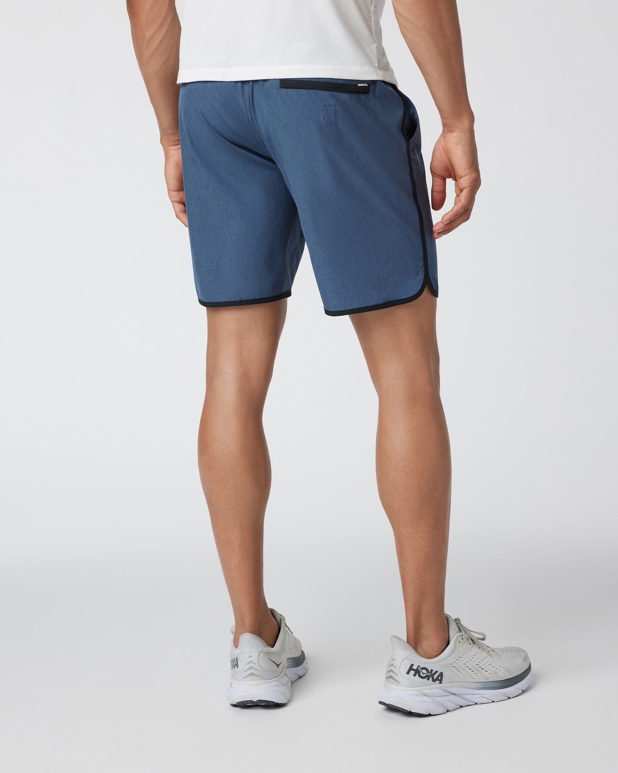 Banks Short | Azure Linen Texture