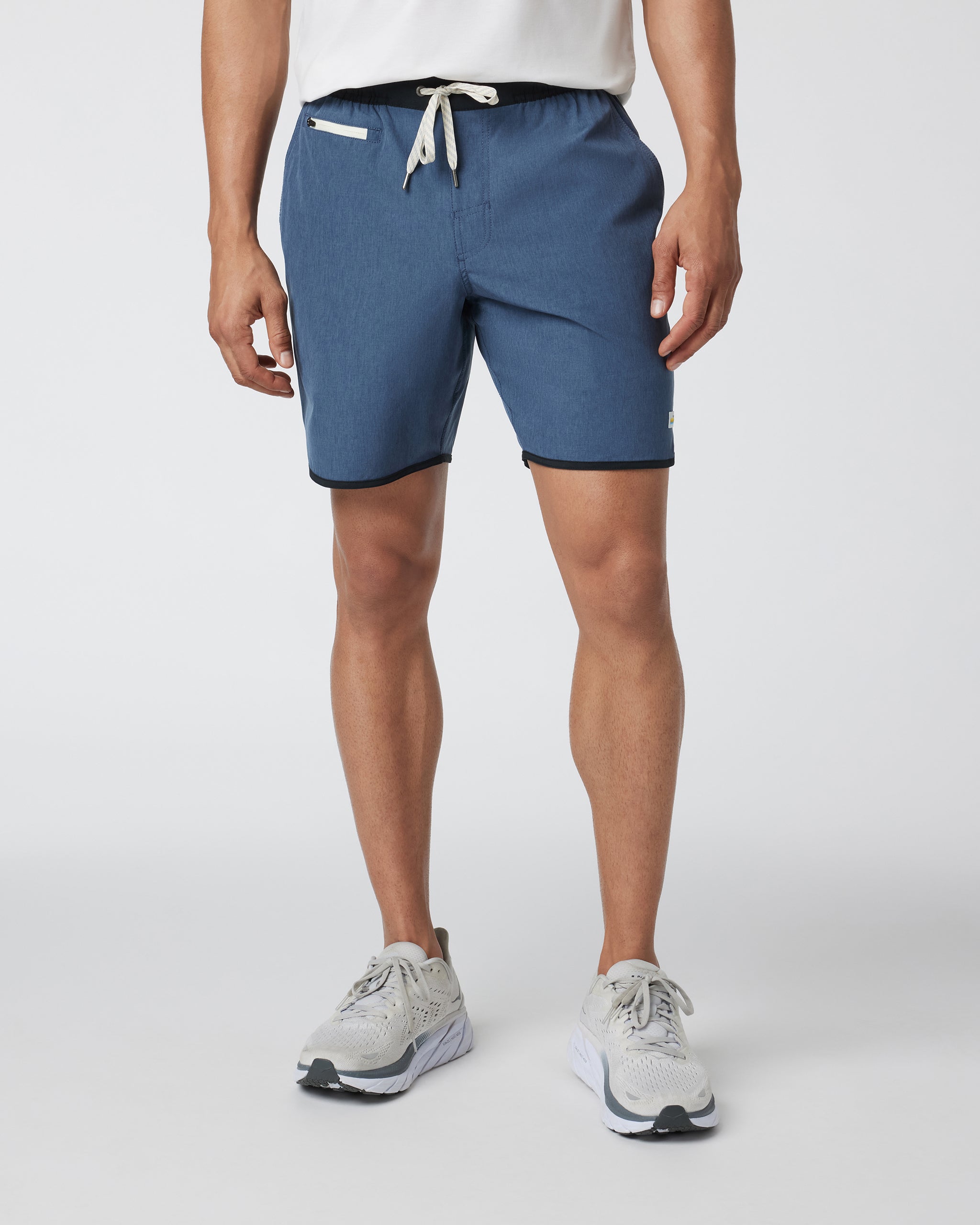 Banks Short | Azure Linen Texture