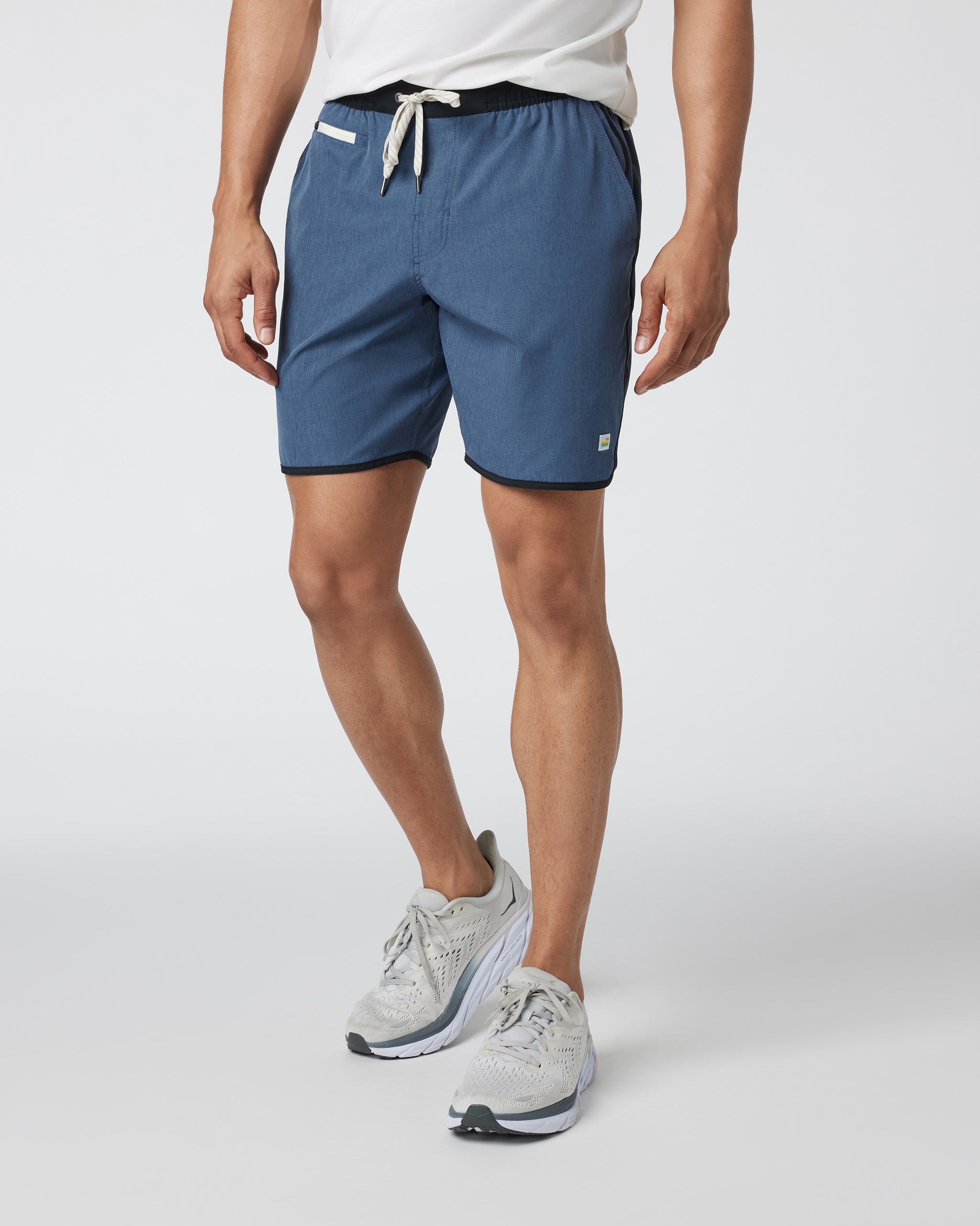 Banks Short | Azure Linen Texture