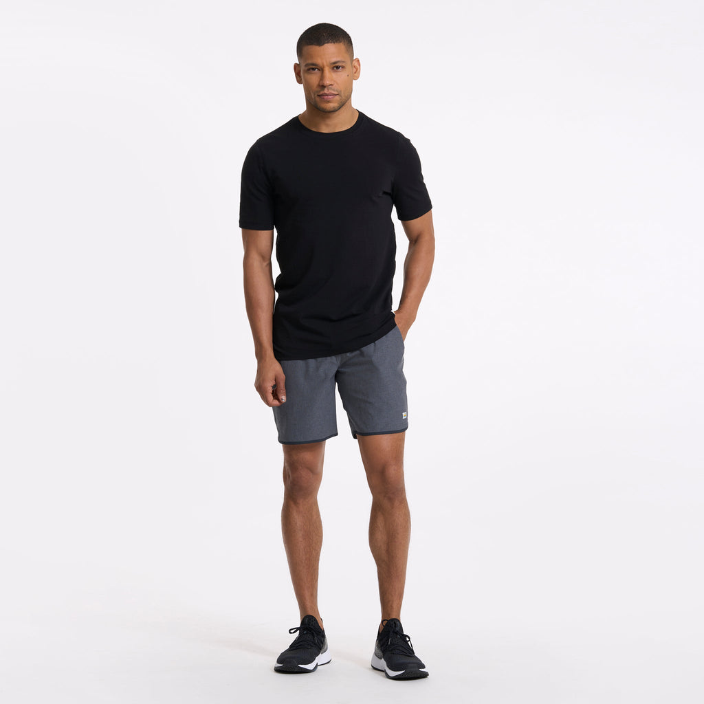 Banks Short | Engineered Charcoal Stripe
