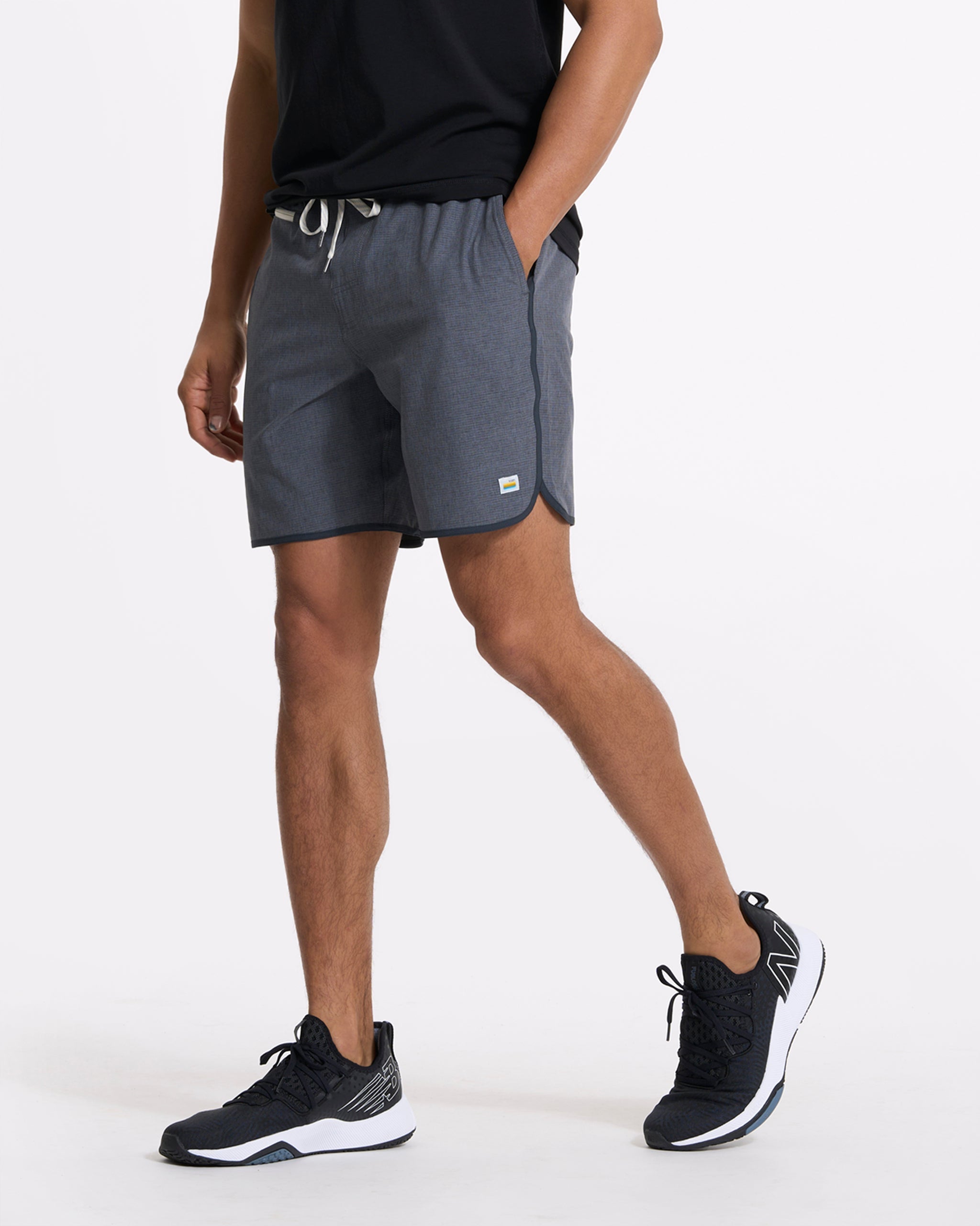 Banks Short | Charcoal Engineered Stripe