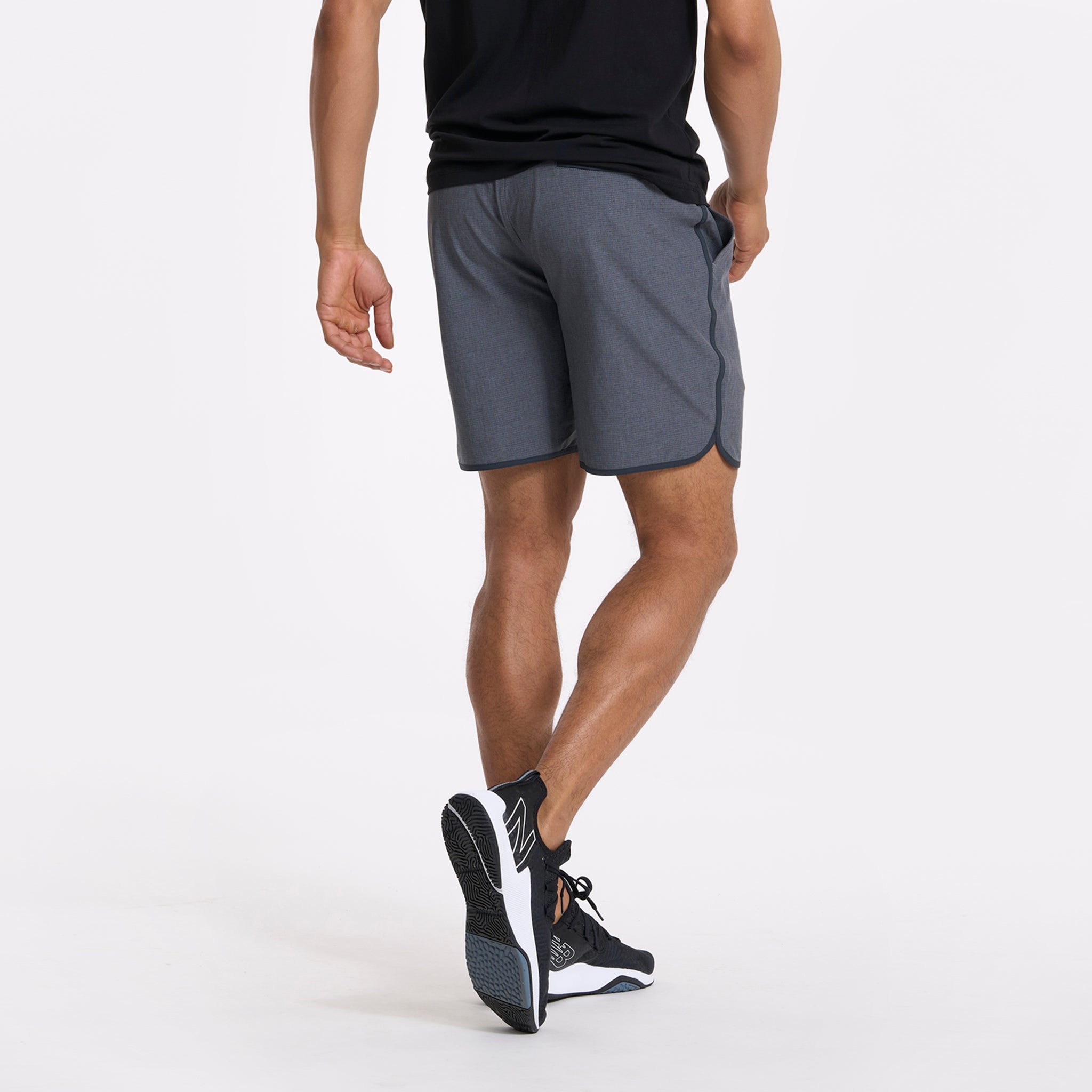 Banks Short | Engineered Charcoal Stripe