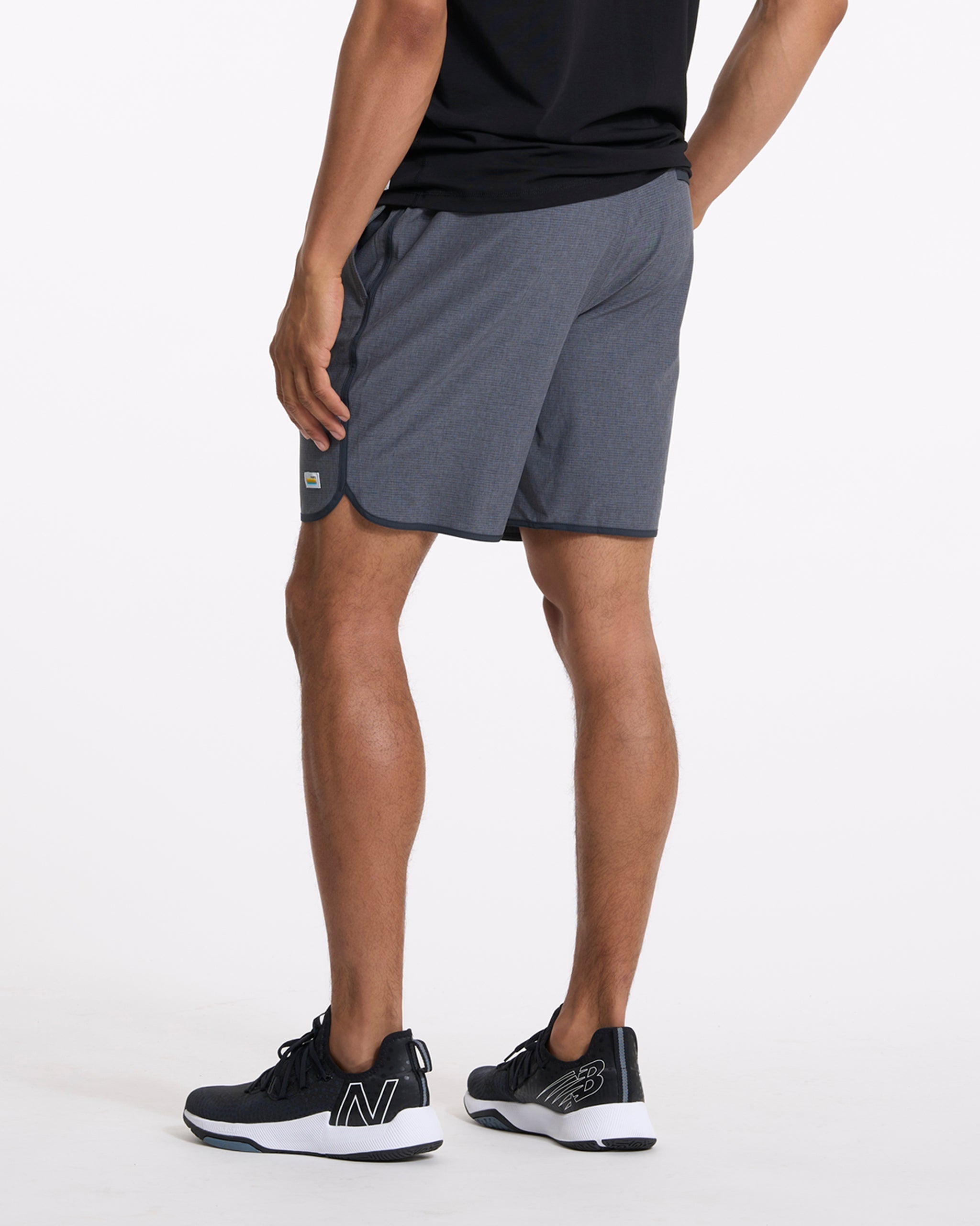 Banks Short | Charcoal Engineered Stripe