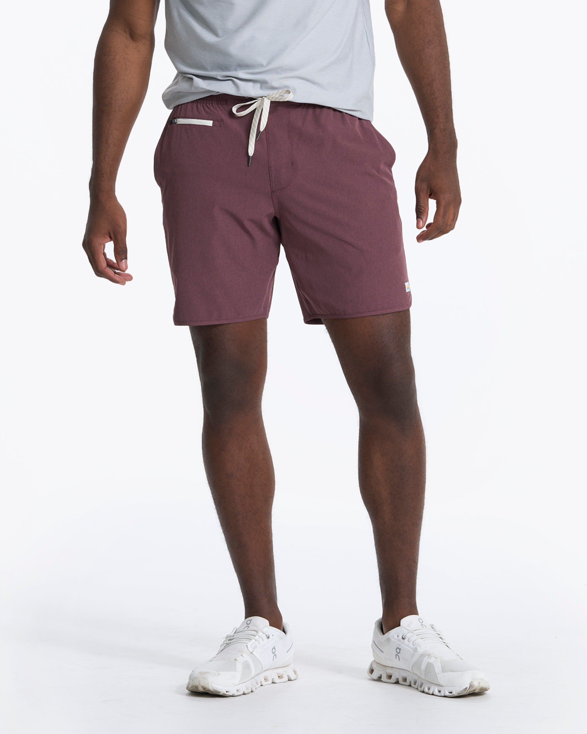 Banks Short | Chestnut Linen Texture