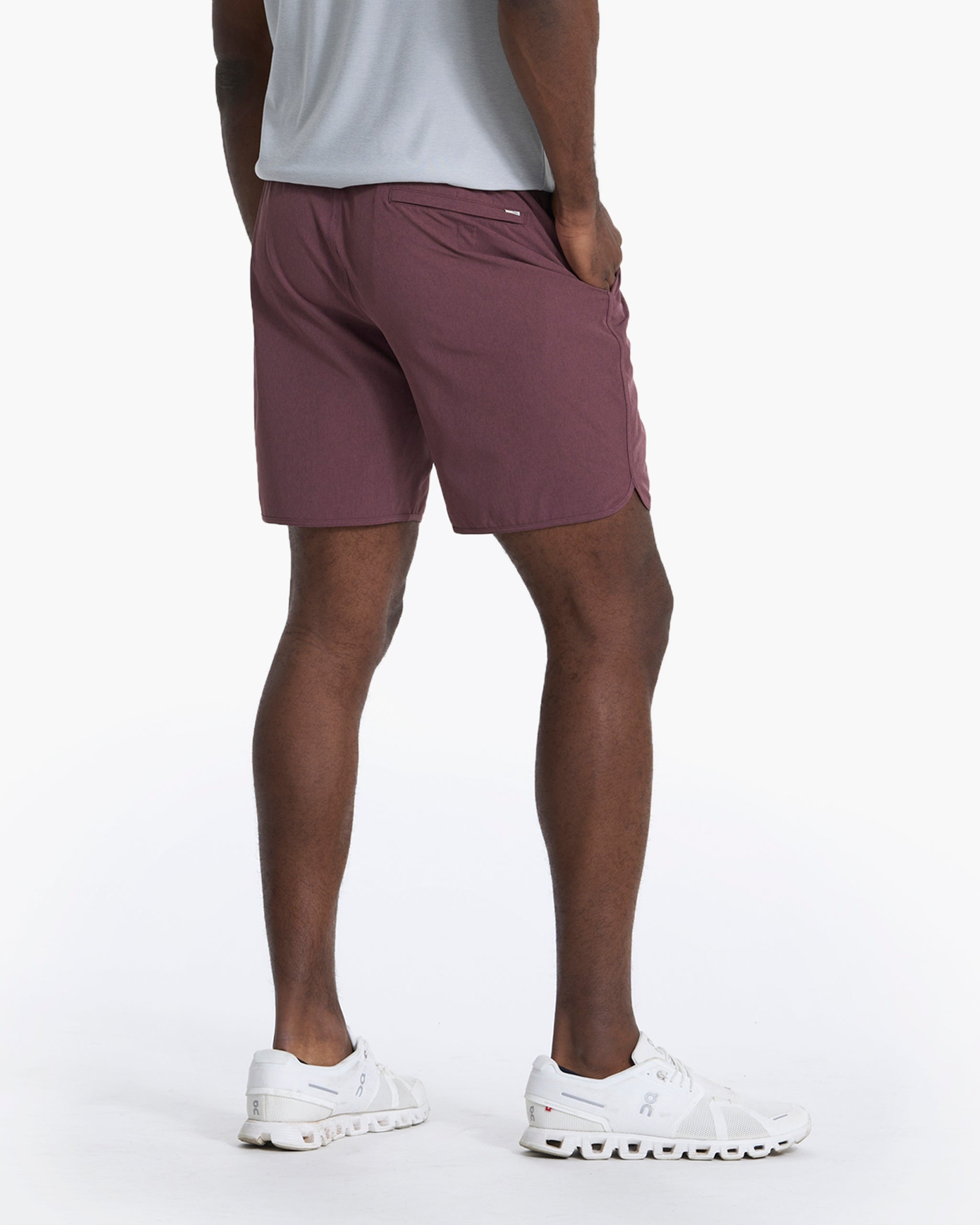 Banks Short | Chestnut Linen Texture