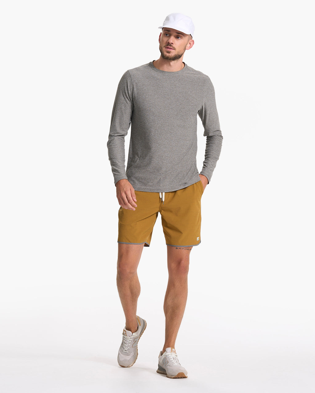 Banks Short | Dark Golden Slub Stripe