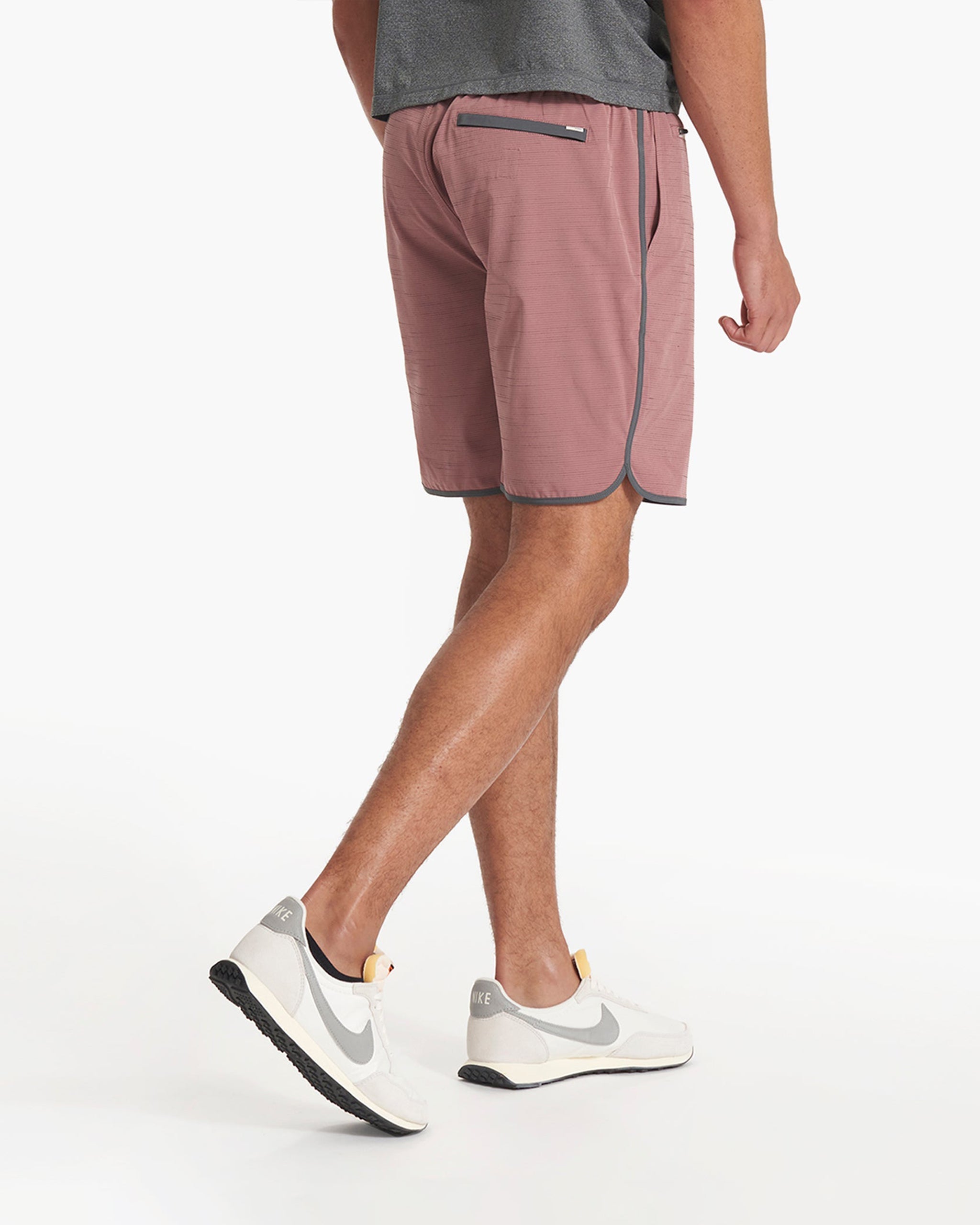 Banks Short | Marsala Slub Stripe
