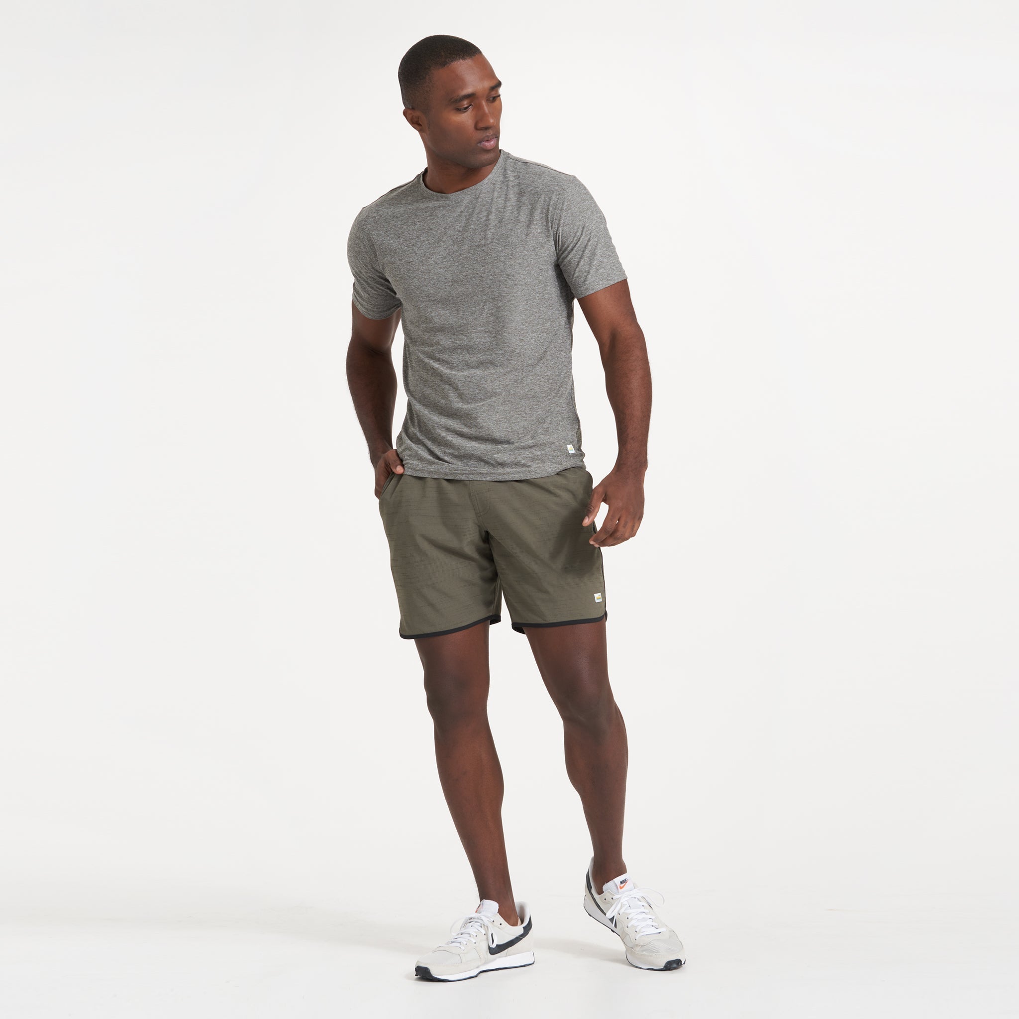 Banks Short | Oregano Slub Stripe