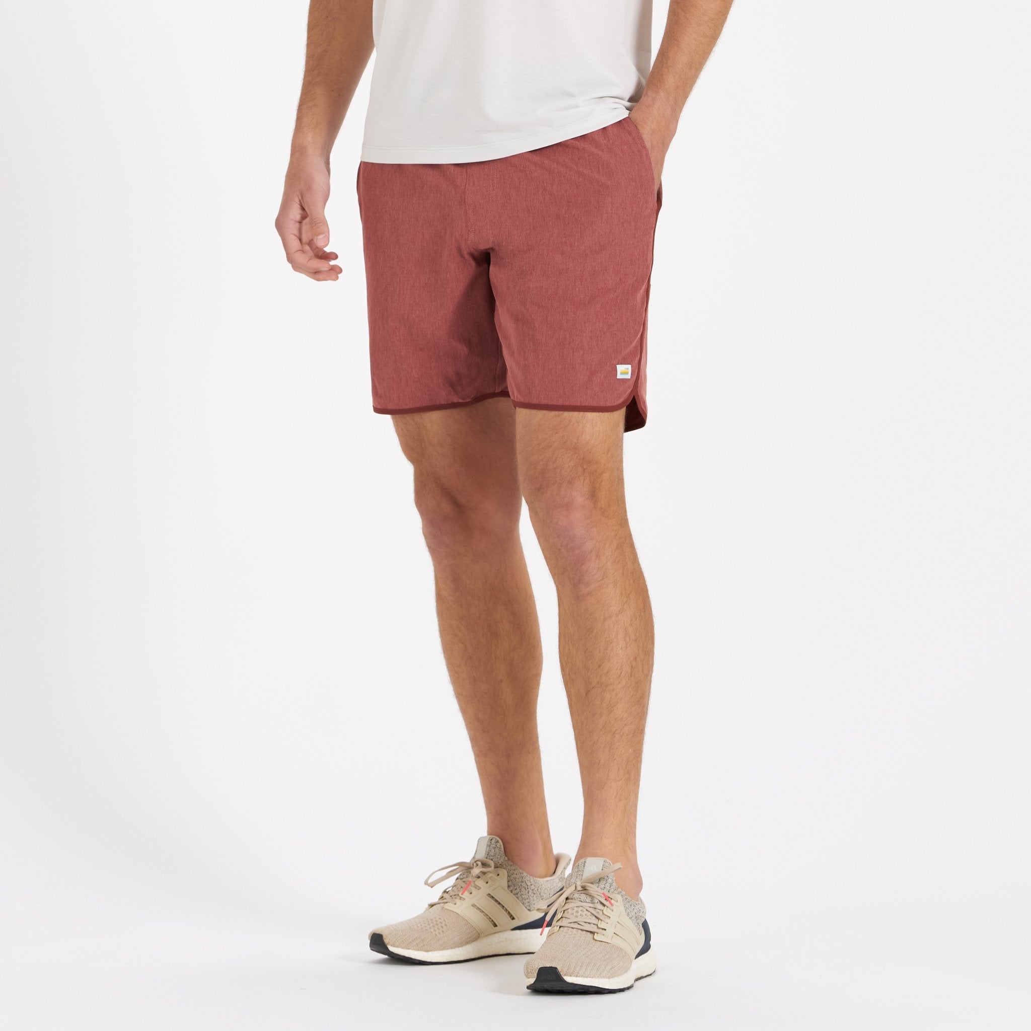 Banks Short | Red Clay Linen Texture